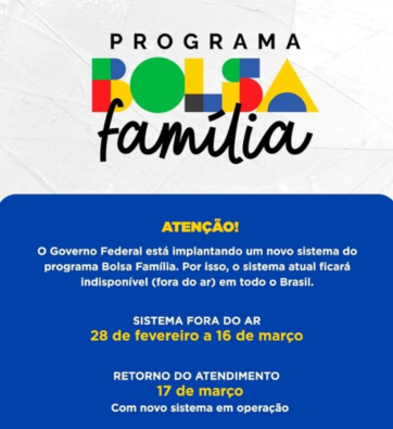 📢 ATENÇÃO! 📢  Cadastro Bolsa Família